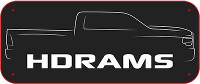 Silhouette of a truck with 